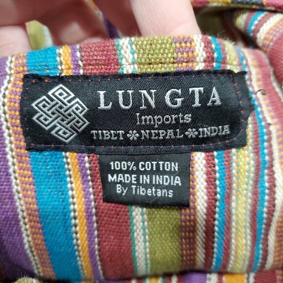 Lungta Imports Women's Multi-Colored Crossbody Bag Made In India Full Strap Boho - Picture 5 of 15